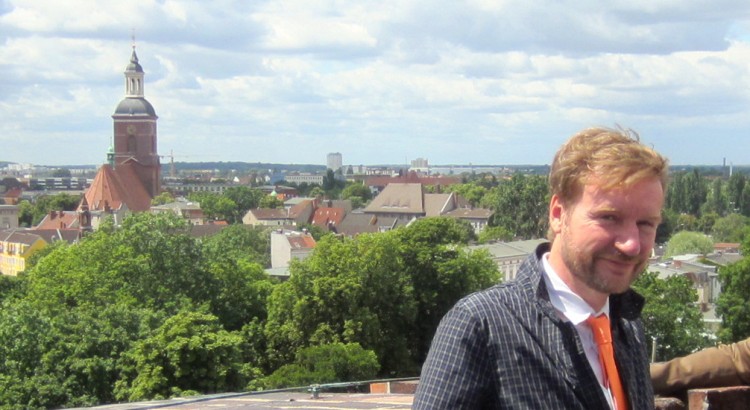 Kultur-Staatssekretär Tim Renner und Daniel Buchholz SPD auf der Spandauer Zitadelle mit Blick über die Havelstadt